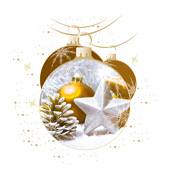 Weihnachtskarten-Dekore