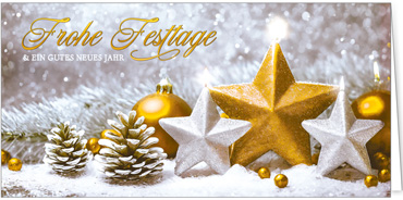 2025 für Firmen | Kategorie Goldene Impressionen | Motiv: Goldiges Arrangement - Artikel Nummer 31288