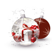 Weihnachtskarten-Dekore