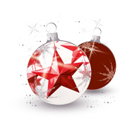 Weihnachtskarten-Dekore