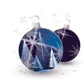 Weihnachtskarten-Dekore