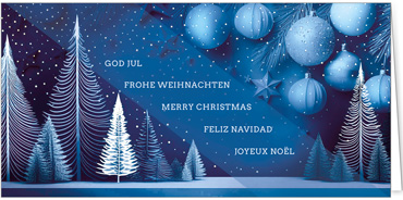 2025 für Firmen | Kategorie Blaue Impressionen | Motiv: Waldeleganz - Artikel Nummer 31294