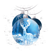 Weihnachtskarten-Dekore