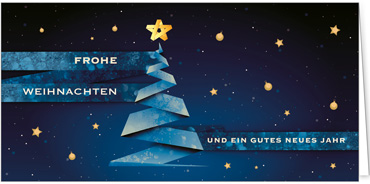 2025 für Firmen | Kategorie Blaue Impressionen | Motiv: Baumschleife - Artikel Nummer 31296