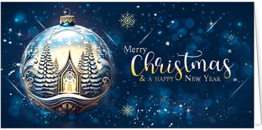 2025 für Firmen | Kategorie Blaue Impressionen | Motiv: Wunschkugel - Artikel Nummer 31297