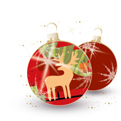 Weihnachtskarten-Dekore