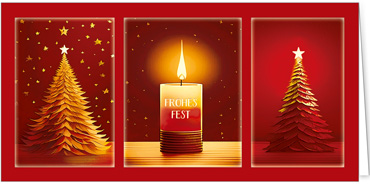 2025 für Firmen | Kategorie Rote Impressionen | Motiv: Lichterschein - Artikel Nummer 31300