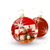 Weihnachtskarten-Dekore