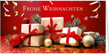 2025 für Firmen | Kategorie Rote Impressionen | Motiv: Lametta-Wünsche - Artikel Nummer 31301