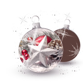 Weihnachtskarten-Dekore