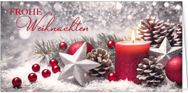 2025 für Firmen | Kategorie Rote Impressionen | Motiv: Bokeh-Regen - Artikel Nummer 31302