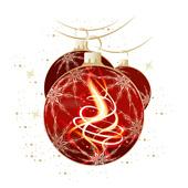 Weihnachtskarten-Dekore