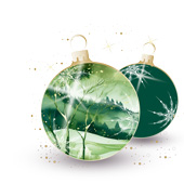 Weihnachtskarten-Dekore