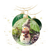 Weihnachtskarten-Dekore