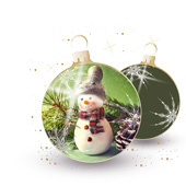 Weihnachtskarten-Dekore