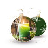 Weihnachtskarten-Dekore