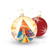 Weihnachtskarten-Dekore