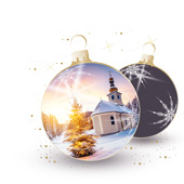 Weihnachtskarten-Dekore