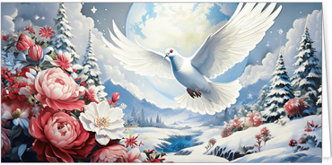 2025 für Firmen | Kategorie - Religiöse Motive - | Motiv: Friedensblumen - Artikel Nummer 31314