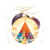 Weihnachtskarten-Dekore