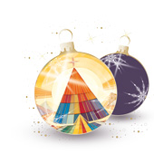 Weihnachtskarten-Dekore