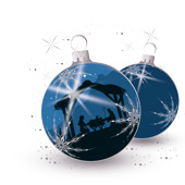 Weihnachtskarten-Dekore