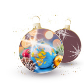 Weihnachtskarten-Dekore