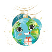 Weihnachtskarten-Dekore