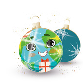 Weihnachtskarten-Dekore