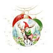 Weihnachtskarten-Dekore