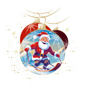 Weihnachtskarten-Dekore