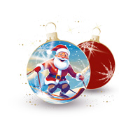 Weihnachtskarten-Dekore