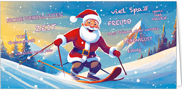 2025 für Firmen | Kategorie Humor | Motiv: Skispaß - Artikel Nummer 31326