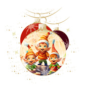 Weihnachtskarten-Dekore