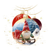 Weihnachtskarten-Dekore