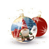 Weihnachtskarten-Dekore