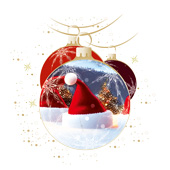 Weihnachtskarten-Dekore