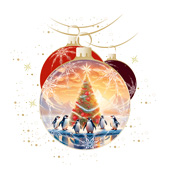 Weihnachtskarten-Dekore