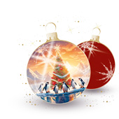 Weihnachtskarten-Dekore