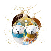 Weihnachtskarten-Dekore