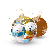 Weihnachtskarten-Dekore