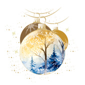 Weihnachtskarten-Dekore