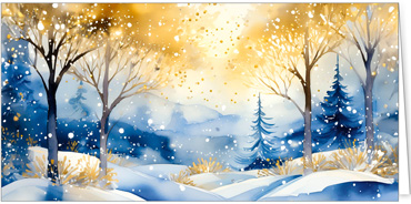 2025 für Firmen | Kategorie - Weihnachts Aquarelle - | Motiv: Flockenaquarell - Artikel Nummer 31332