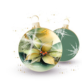 Weihnachtskarten-Dekore