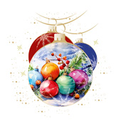 Weihnachtskarten-Dekore