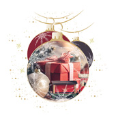 Weihnachtskarten-Dekore