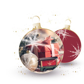 Weihnachtskarten-Dekore