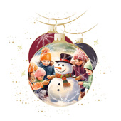 Weihnachtskarten-Dekore