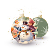 Weihnachtskarten-Dekore