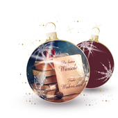 Weihnachtskarten-Dekore